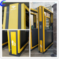 Sided solar outdoor advertising trash bin light box